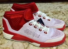 ADIDAS CrazyLight Boost White Red Primeknit Basketball Shoes Sneakers Mens 13