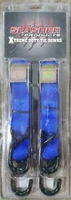 Extreme Duty Tie Down Straps W/ Soft Loop Motorcycle ATV Tractor Dirt Bike BLUE