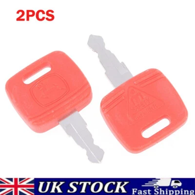 2X Agricultural Tractor Ignition Key For John Deere 6010 6110 6310 6810 RE183935