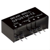 Meanwell DPU01L-05, Dc Dc-Wandler, 4,5-5,5V:+ -5V 100Ma 1W