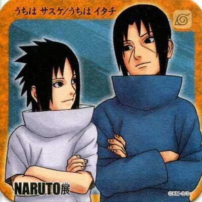 NARUTO BORUTO Sasuke Uchiha Itachi Uchiha card coaster  toy Collection put C5