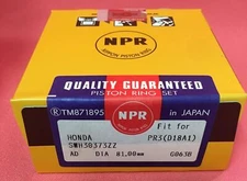 81MM NPR JAPAN PISTON RINGS STD BORE CIVIC ACURA INTEGRA B16A B18B B18C