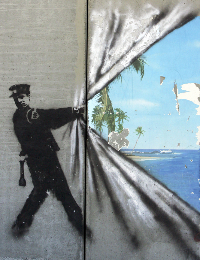 BANKSY WEST BANK WALL GRAFFITI ON PALESTINE WALL GICLEE BANKSY WEST BANK WALL GRAFFITI ON PALESTINE WALL GICLEE