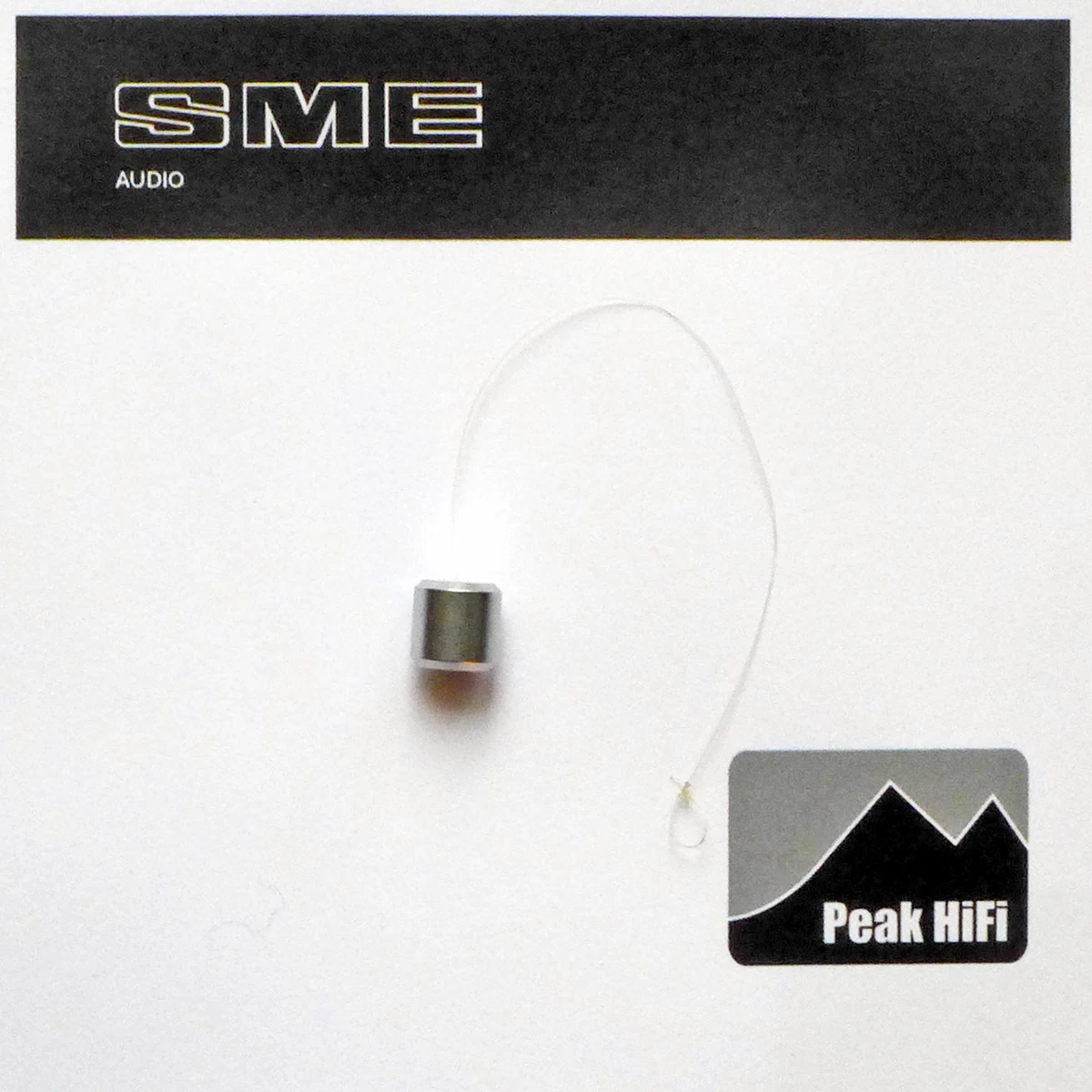 Guscio Portatestina Per Giradischi SME 3009/3012 In Alluminio Con Fili Argento - 7,4g