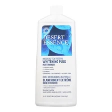Desert Essence Whitening Plus Cool Mint Mouthwash Tea Tree Oil Sugar Free 16oz