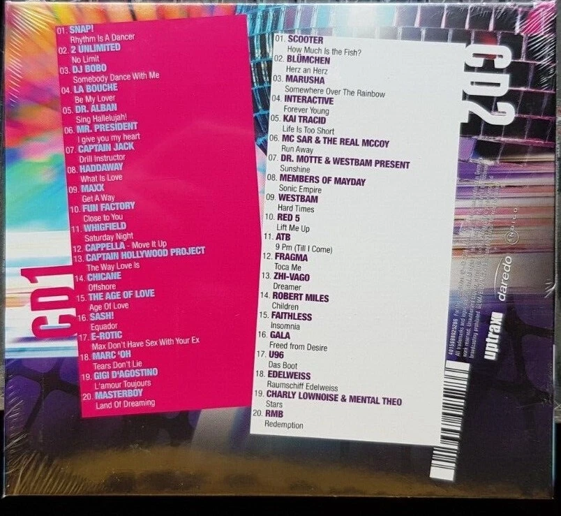 Various‎–Sunshine Live-Die 90er-Best of - 2 X Cd, Compilation-uptrax035-2-OVP - Bild 2 von 2