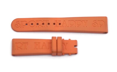 Chopard Happy Sport Orange Rubber Strap 19mm