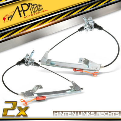 2x Fensterheber Manuell Hinten L&R für 2005-2018 Fiat Punto Grande Punto 199