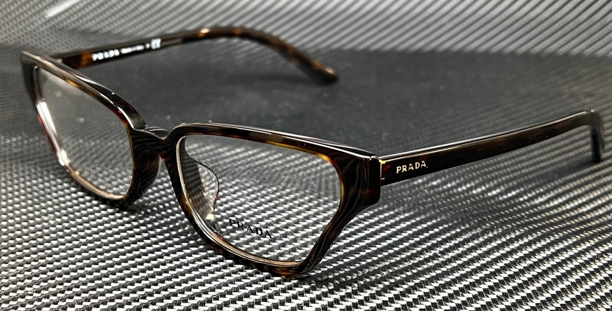 PRADA VPR 04xf 2au-1o1 Havana Cat Eye Women's 54 Mm Eyeglasses for