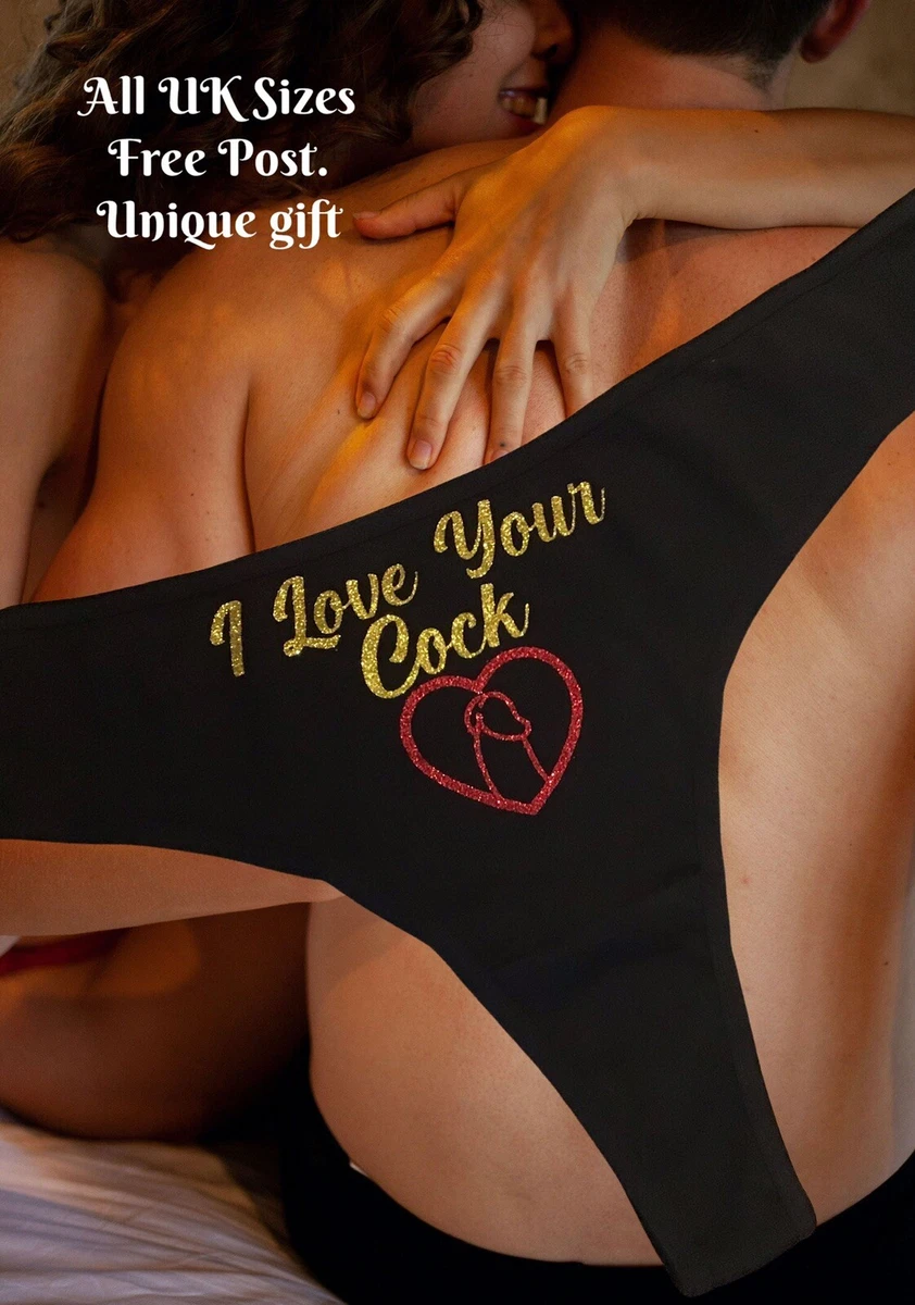 I LOVE YOUR COCK Thong kone 842x1200 billede I LOVE YOUR COCK Thong Foto