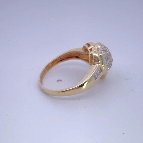 Lady's Diamond Fashion Ring 17 Diamonds .17 Carat T.W. 10K Yellow Go (MI1068225) - Picture 2 of 6