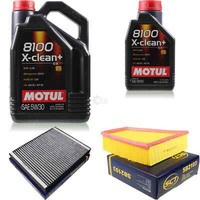 6L Inspektionspaket Motul 8100 X-Clean+ 5W-30 FüR Seat Ibiza Iii 1.4 16V 1.9