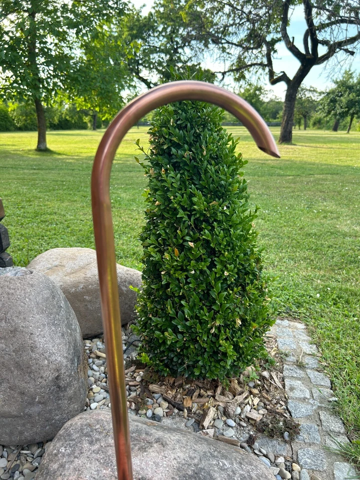 Brunnen-Einlauf Kupfer,Brunnenbogen,Wasserspiel,Gartenbrunnen,Teich,Wasserhahn, - Bild 2 von 4