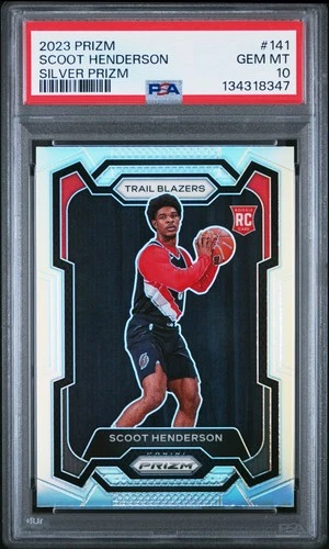 2023 PANINI PRIZM SILVER PRIZM #141 SCOOT HENDERSON ROOKIE RC PSA 10