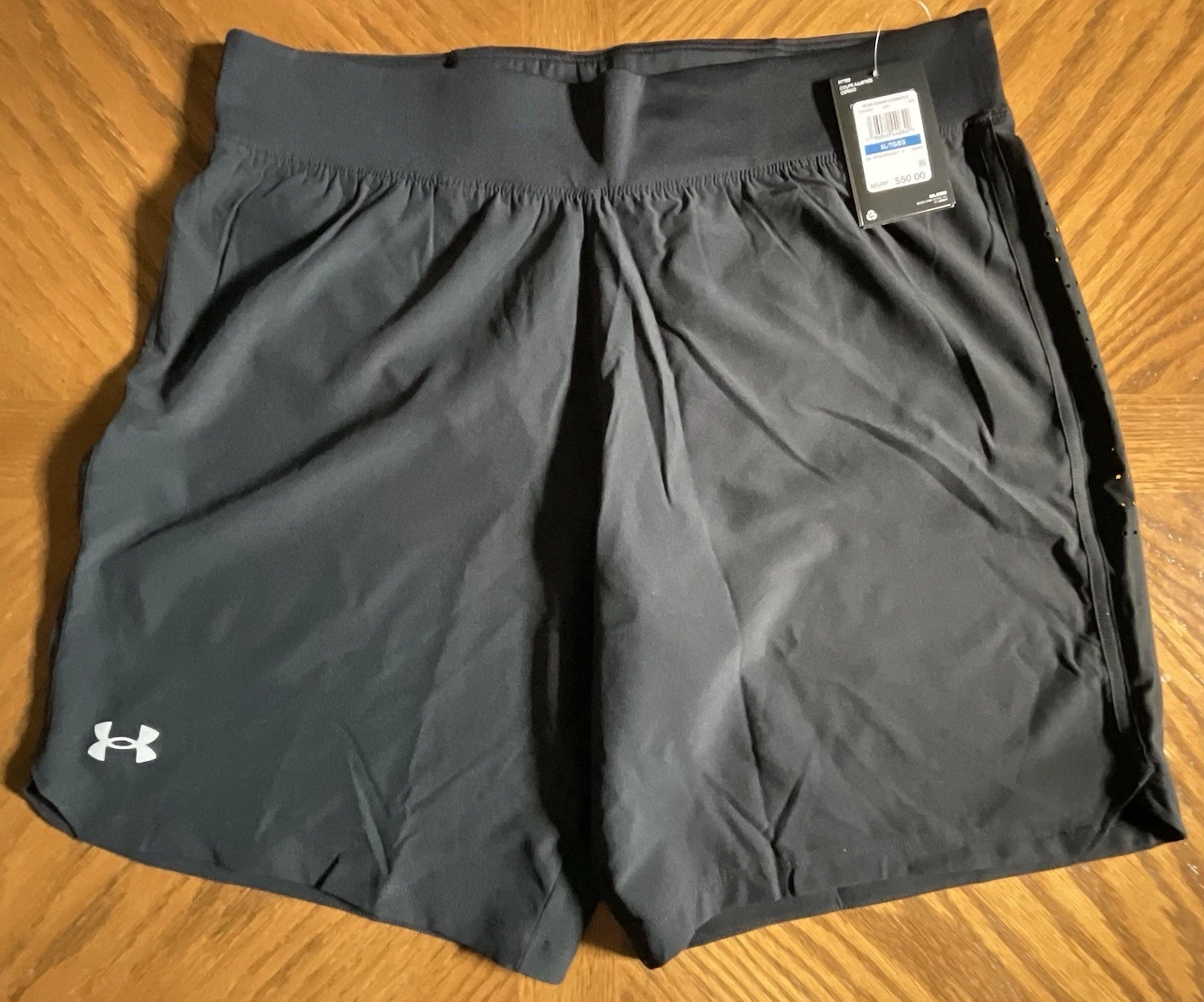 Under Armour SpeedPocket 9” Lined Running Shorts Mens X-Large Black