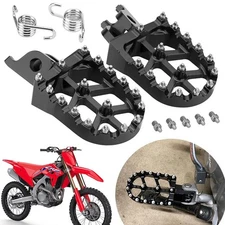 CNC Dirt Bike Foot Pegs Footpeg Footrest Pedals For Honda CR250R CR125R CRF250R