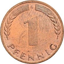 Deutschland, 1 Pfennig, 1950 G
