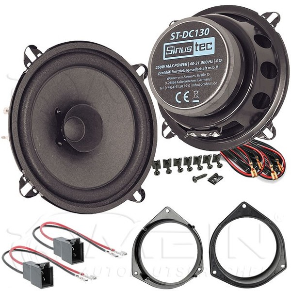 Sinustec Auto Lautsprecher FüR Opel Corsa E 2014-2019 Heck Hinten 250W 130 #A26Q-image