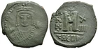 FITZ BYZANTIUM MAURITIUS (582-603) AE FOLLIS (40 numb) 30mm 11.54g @NON739