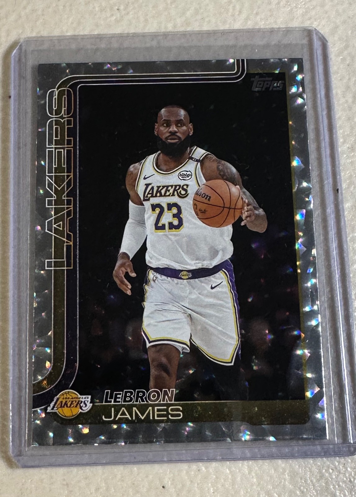 2025-26 Topps - LeBron James #150 Silver Crackle Foil