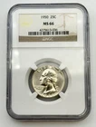 1950-P Washington Silver Quarter 25C NGC MS66 BU UNC Philadelphia US Coin BM1