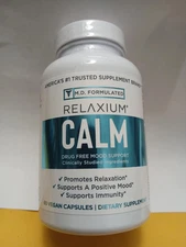 Relaxium Calm Stress & Mood Support Supplement, Boost Relaxation - 60 Vegan Caps