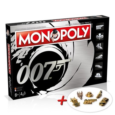 Monopoly James Bond Deutsch Französisch 6 EXTRA Gold Spielfiguren Brettspiel