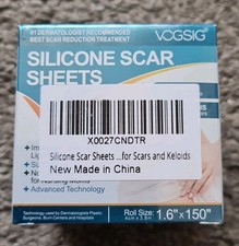 VOGSIG Silicone Scar Sheets 1.6" x 150" for Hypertrophic Scars & Keloids