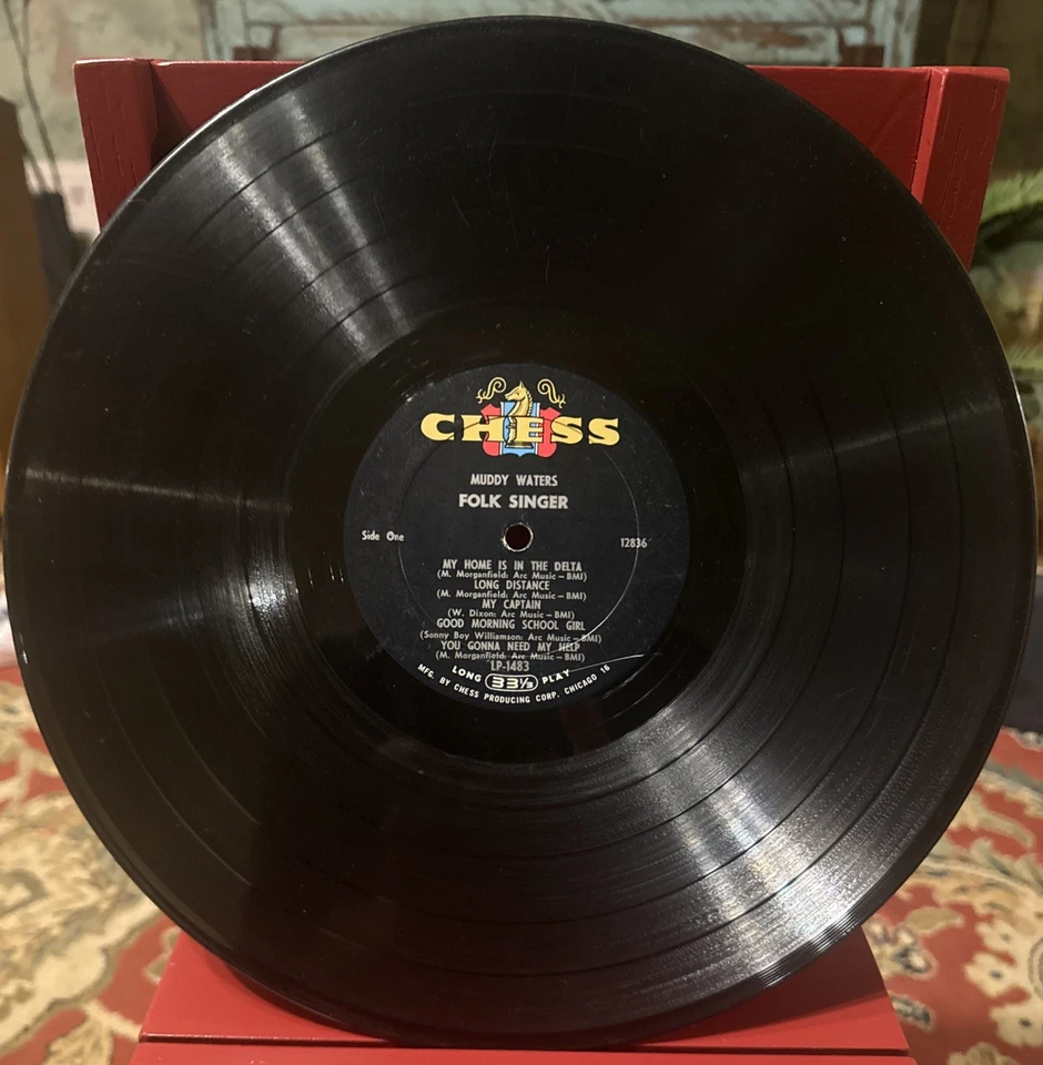Muddy Waters Folk Singer OG LP  Mono Chess Press - Image 3 of 4