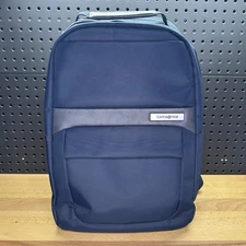 Samsonite Elevation Plus Backpack Travel Midnight Blue Laptop Pockets Zip Pouch