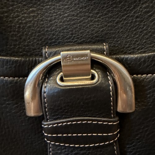 B. Makowsky Westbourne Crossbody Saddle Bag Western Pebbled Braun Leder - Bild 2 von 11