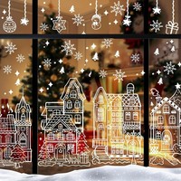 Fensterbilder Weihnachten Selbstklebend Wiederverwendbar Doppelseitig