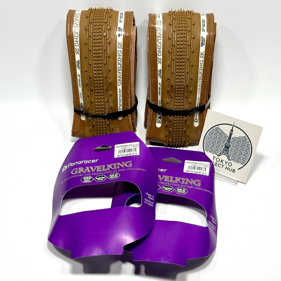 Panaracer GravelKing SK ohne 700x32 Brown Ginger Paar 2 Reifen Satz neu unbenutzt
