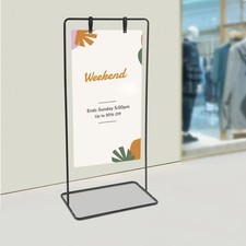 Black Metal Display Stand, Welcome Sign Stand...