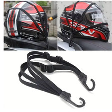 1Pc Motorcycle Elastic Suitcase with Safety Hook-Versatile Helmet Mesh Gear Tran