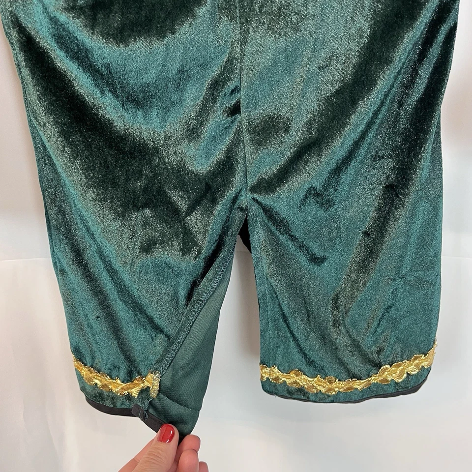 "Disfraz de Buddy Elf verde de colección SOLO CHAQUETA joven pequeño 30"" pecho HECHO EN EE. UU. Navidad" Foto 4 de 4