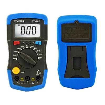 Multimetro Capacimetro Digitale Professionale 36D LCD Tester Condensatori 20mF - Photo 1/4