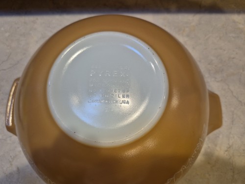 Vintage Pyrex 441/443 Woodland Brown Cinderella Nesting Mixing Bowls - Picture 6 of 6