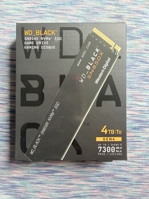 Western Digital WD_BLACK SN850X 4TB M.2 NVMe PCIe Gen4 SSD 7300MB/s