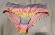 Girls Rainbow Swim Bottoms XL 16-18 Justice Brand