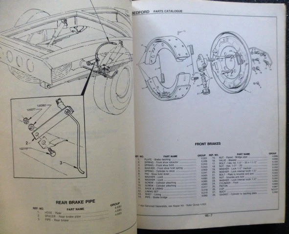 BEDFORD " 97000-CF " - Original 1978 - Original PARTS CATALOGUE - rare - - image 4 of 4