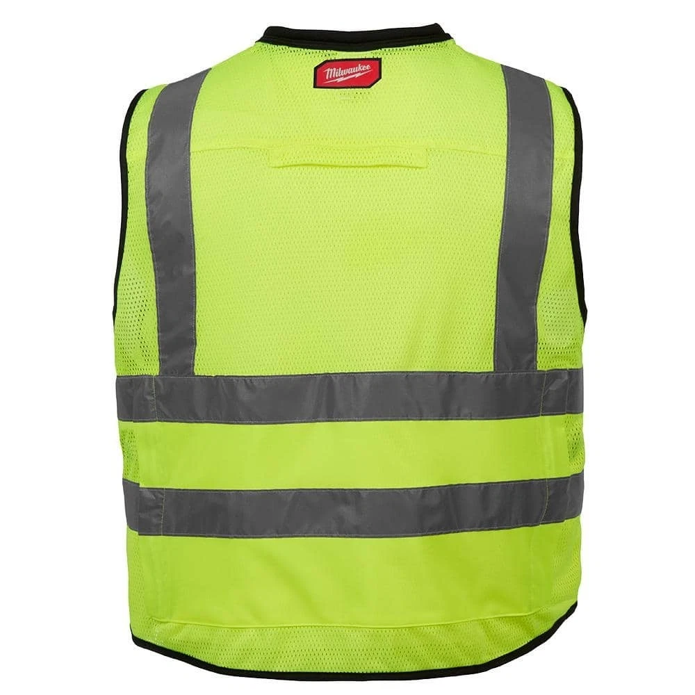 Milwaukee 48-73-5043 High Visibility Yellow Performance Safety Vest - XXL/XXXL - product detail image 2