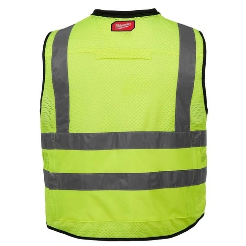 Milwaukee 48-73-5043 High Visibility Yellow Performance Safety Vest - XXL/XXXL image 2