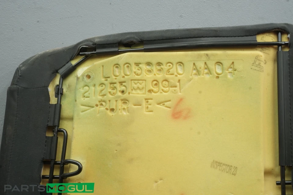 Cojín trasero Jaguar XK X150 2007-2009 cuero superior negro L0058620 OEM Foto 3 de 4