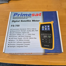 Primesat FS-700 Digital Sat TV Signal Finder Meter Dual Band 1 In/1 Out