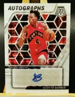 Scottie Barnes 2023-24 Panini Mosaic 10/25 Auto White Reactive Autographs