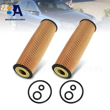 2x Engine Oil Cleaner Cartridge Kit for 2003-2005 Mercedes-Benz C230 1.8L