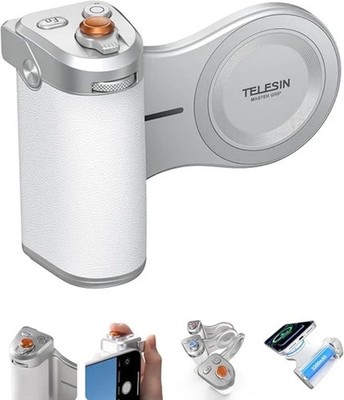 TELESIN Magnetic Imaging Master Grip, Ergonomic DSLR-Style with 3200mAh Battery