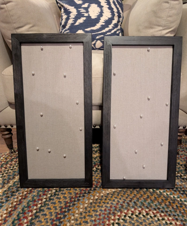 Pottery Barn Folsom Collection Pin Board Set of 2 New Without Original Box - Image 4 of 4