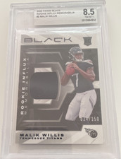 2022 Panini Black Malik Willis Rookie Influx Materials /150 BGS 8.5